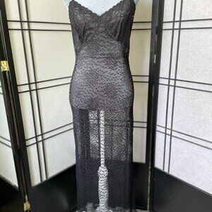 Vintage Betsey sheer lace body-con dress